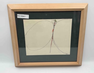 Achille Perilli (Italy, 1927 - 2021)  Ink Drawing