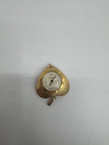 Eastman De Luxe Swiss Heart-Shaped Pendant Watch