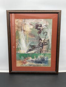 Abstract Golfer - signed Zansky