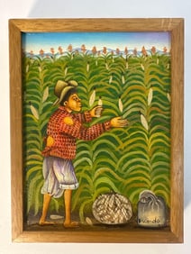 "Harvesting Dreams" by Matias Gonzalez Chavajay (Guatemala, b.1959)