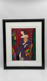 "La Vase Gien" by Linda Le Kinff (France, b.1949) Serigraph