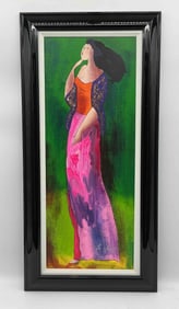 "Tout en Roman" by Linda Le Kinff (France, b.1949) Acrylic and Mixed Media on Canvas