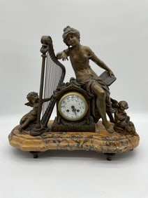 French Figural Clock by François Moreau