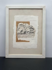 Reclining Nude on Book Page by R. Hernaiz (2012)