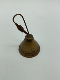 Small Decorative Metal Bell with Handle