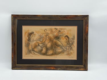 Chaim Gross 'Mother's Joy' Lithograph, 1972