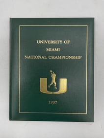 University of Miami 1987 National Championship Commemorative Book