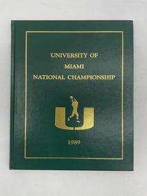 University of Miami 1989 National Championship Commemorative Book