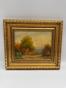 Original British Landscape Oil Painting Signed Parndt