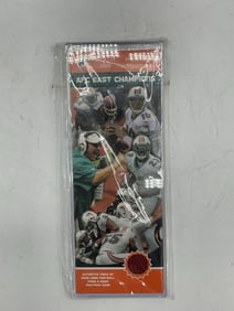 2008 Miami Dolphins AFC East Champions Game-Used Football Display