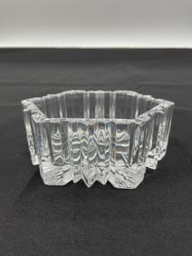 Geometric Cut Crystal Bowl or Ashtray