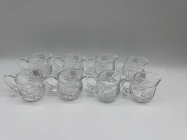 Set of Eight Royal Doulton Crystal Creamers