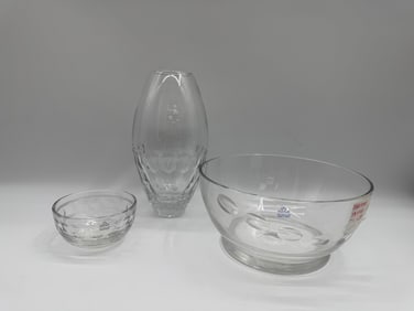 Irena Lead Crystal Glassware Set, 3 Pieces