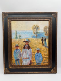 After Claude Monet, "Landscape with Figures, Giverny"