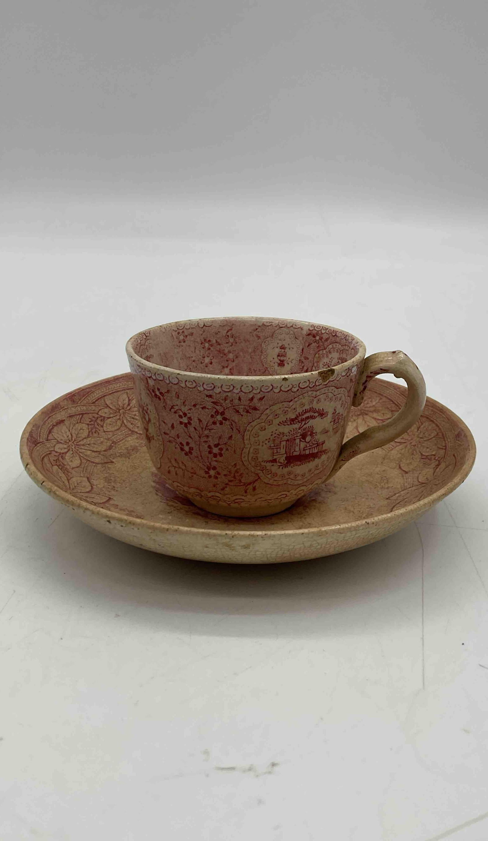 Vintage Floris Ligna Cup and Saucer Set (1 of 3)