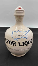 Stoneware Bottle of Traditional Cypriot Liqueur  Filfar.