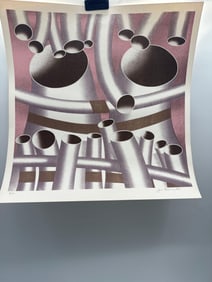 Jack Brusca Pipes H/S Numbered Serigraph Abstract ART