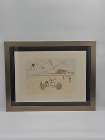 "L'Automobile" by Salvador Dali (Spain, 1904-1989) Etching