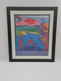 "Earth Day" by Peter Max (German/American, b.1937) Poster