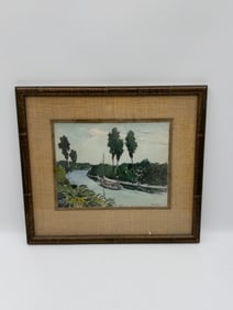Florida Landscape River Scene by Merle Kendy (American)