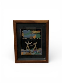 “Dance of Life?? Tribal Dreams Collage by Shannon – Mixed Media Wall Art, Love, Peace & Harmony