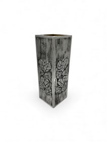 Ricardo Da Re "Corazones" Embossed Metal Vase