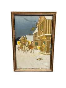 L'Arrivée au Relais by Harry Elliot (France, 1882-1959) Print