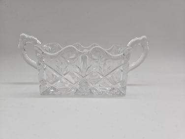 Cut Crystal Handled Bowl