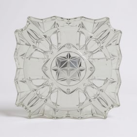Vintage Clear Glass Ashtray