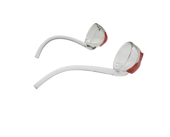 Pair of Vintage Clear Glass Ladles