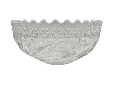 P. Fostoria American Clear Cut Glass Bowl