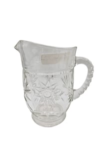 Early American Pattern Glass Cream Pitcher