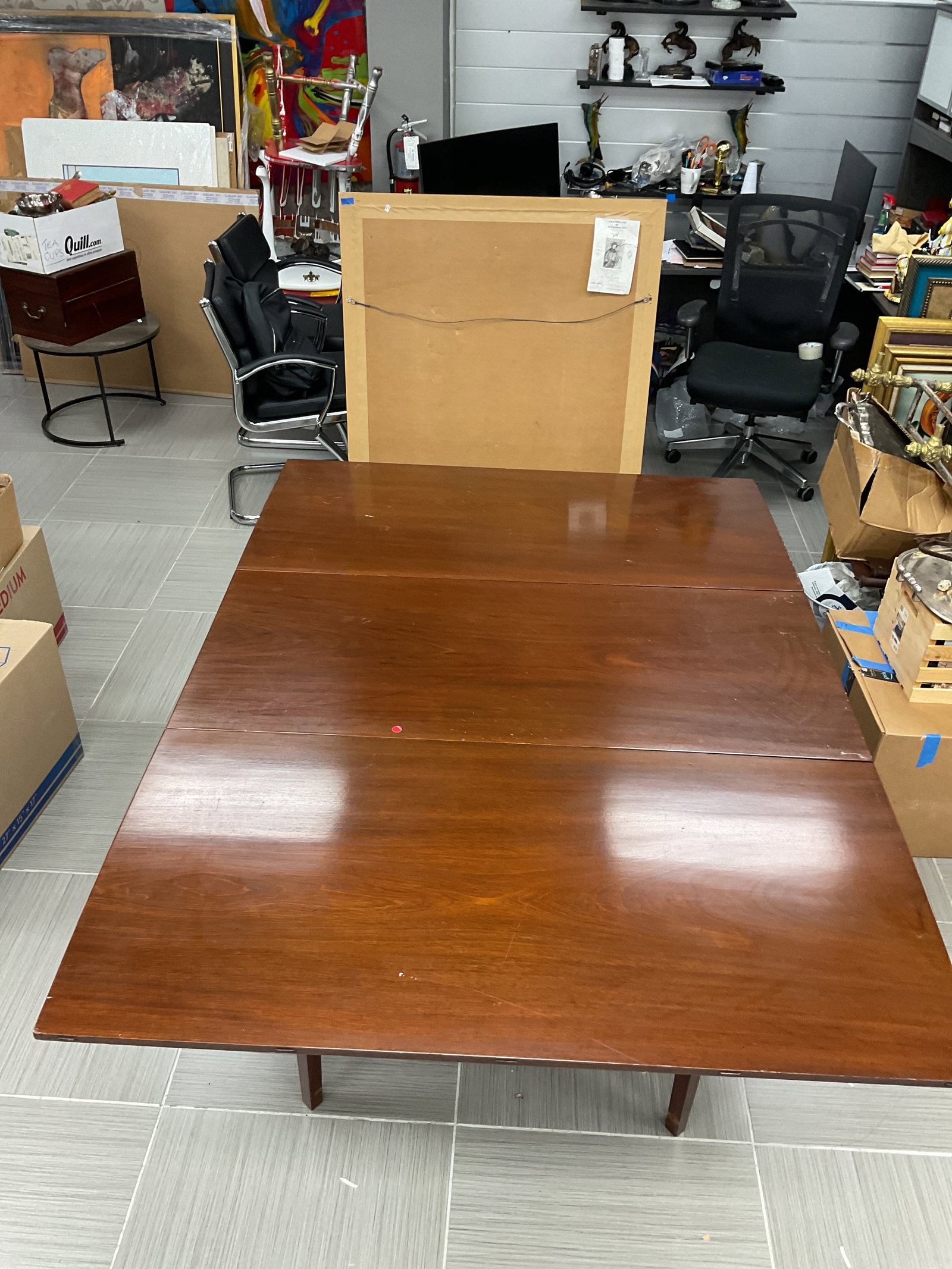 Doyle Vintage Drop-Leaf Mahogany Dining Table (1 of 4)