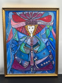 “Habanera?? by Jose Maria Mijares (Cuban, 1921-2004) Oil on Canvas with COA