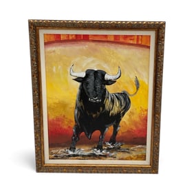Bull Painting (Artist Unknown)