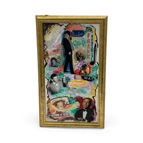 Frank Sinatra Mixed Media Collage (Artist Unknown)