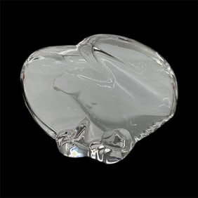 Steuben Crystal Eagle Paperweight / Hand Cooler