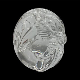 Steuben Crystal Dragon Paperweight /
