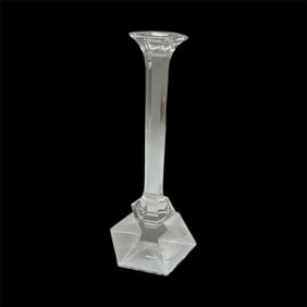 Val Saint Lambert Crystal Single Candlestick Holder
