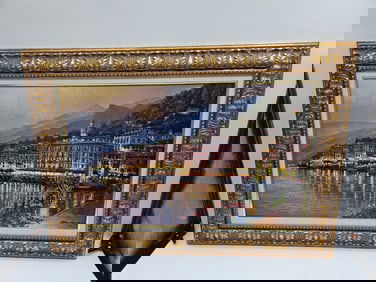 "Mediterranean Night" by S. Sam Park (South Korea, b.1949) w/ COA