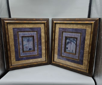 Framed Palm Tree Print by Hatteman