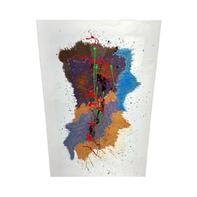 Miguel Angel Jimenez Project 117 Original Abstract 2D Mixed Media Painting