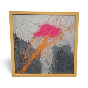 Miguel Angel-Jimenez – Gray and Pink Abstract