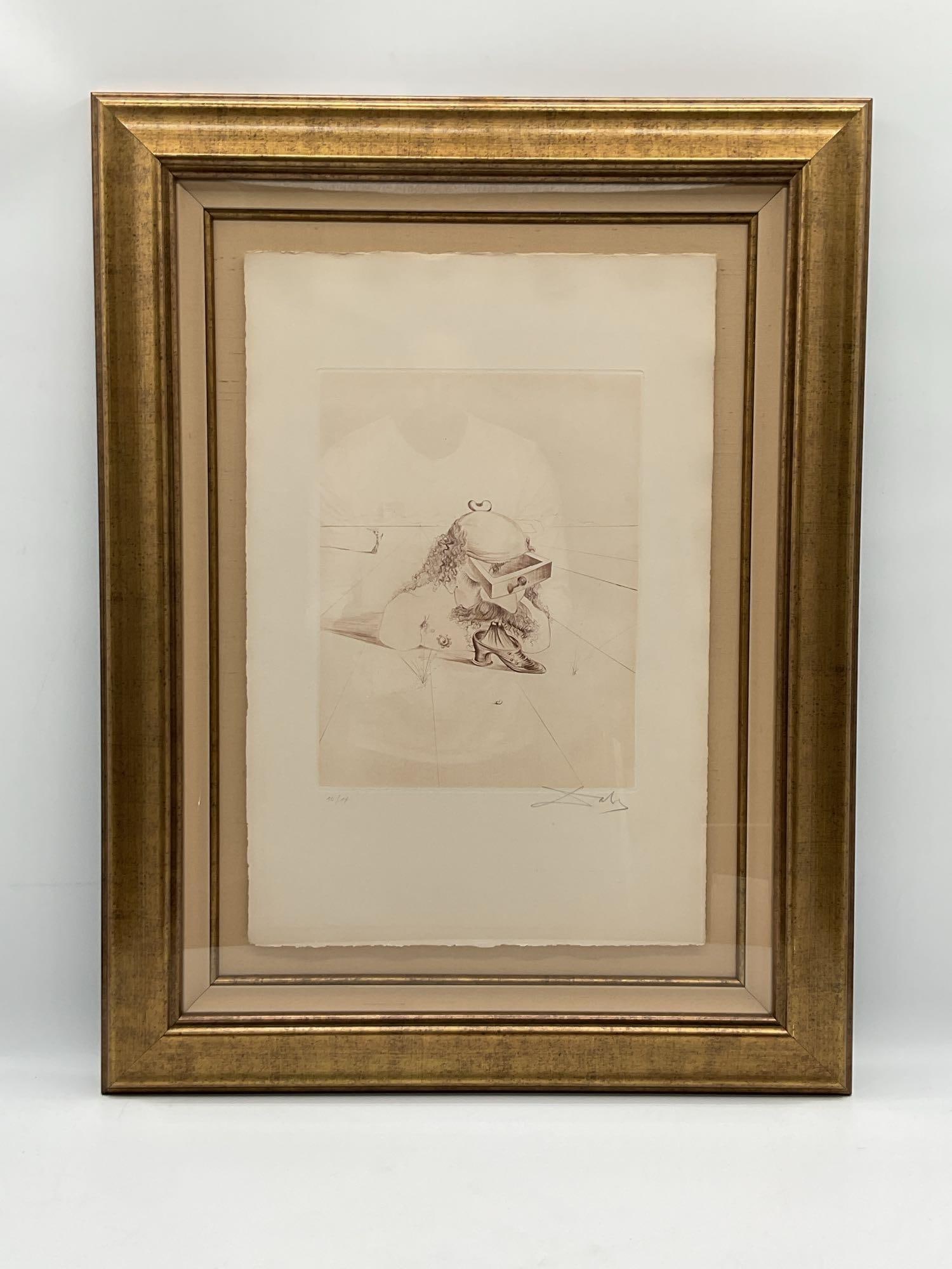 "The Bureaucrat" by Salvador Dali (Spain, 1904-1989) Etching EXTREMELY RARE 1/14 (1 of 6)