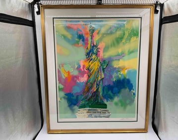 "Lady Liberty" By Leroy Neiman (American, b. 1921-2012) Silkscreen