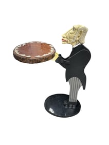 Large Modern Butler Sculpture with Serving Tray – Whimsical Decorative Art Figure