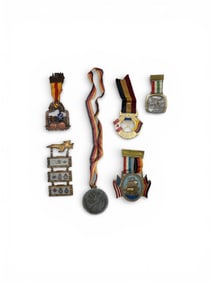 Vintage Assorted Military & Commemorative Medals Lot – Group of Award Medals with Ribbons