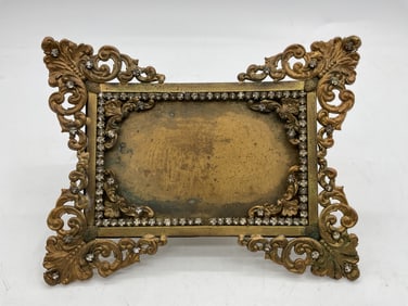 Vintage Ornate Rhinestone Picture Frame
