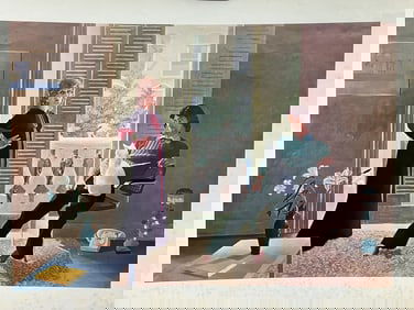 David Hockney 'Mr and Mrs Clark and Percy' Poster