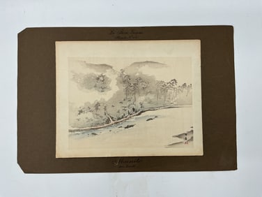 Japanese Woodblock Print Landscape